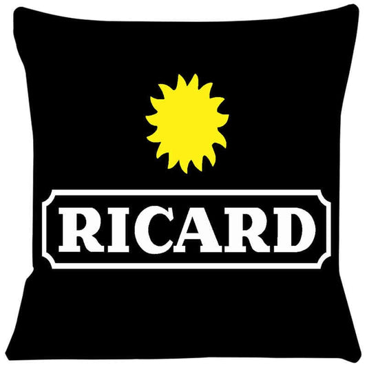 Housse de coussin Ricard noir