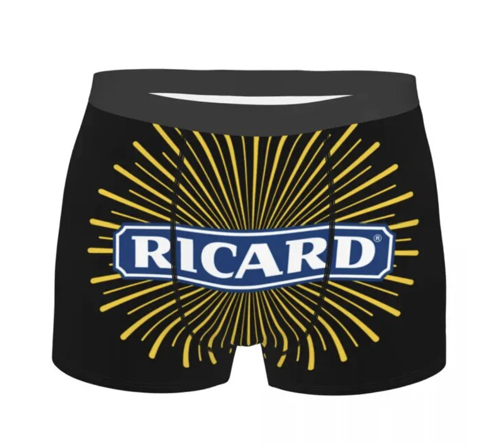 Sous-vêtements beauf | Boxer Ricard noir
