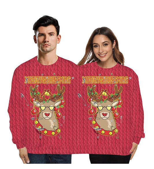 Pull moche de Noël beauf | Siamois