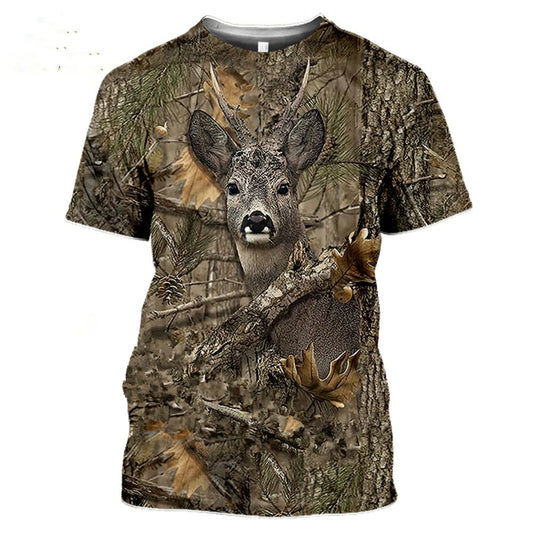 T-Shirt Beauf | Camouflage chasseur chevreuil