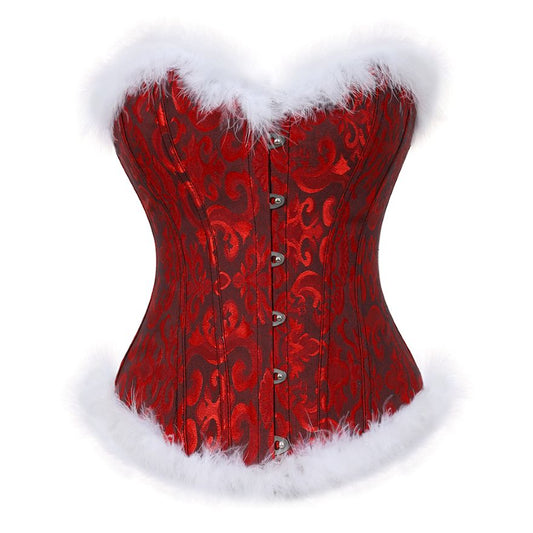 Corset de Noël rouge