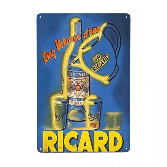 Plaque Métallique Ricard