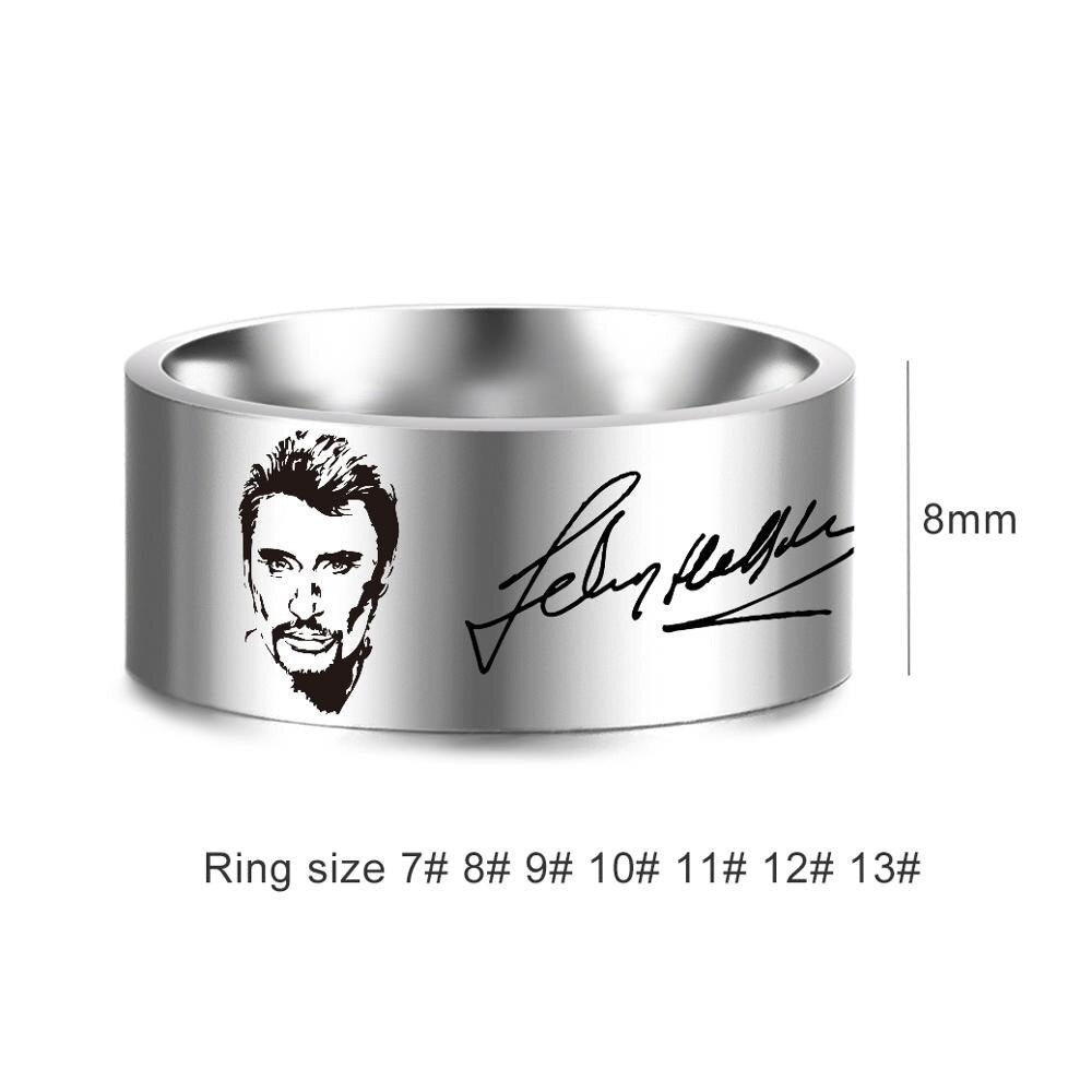 Johnny best sale hallyday bague