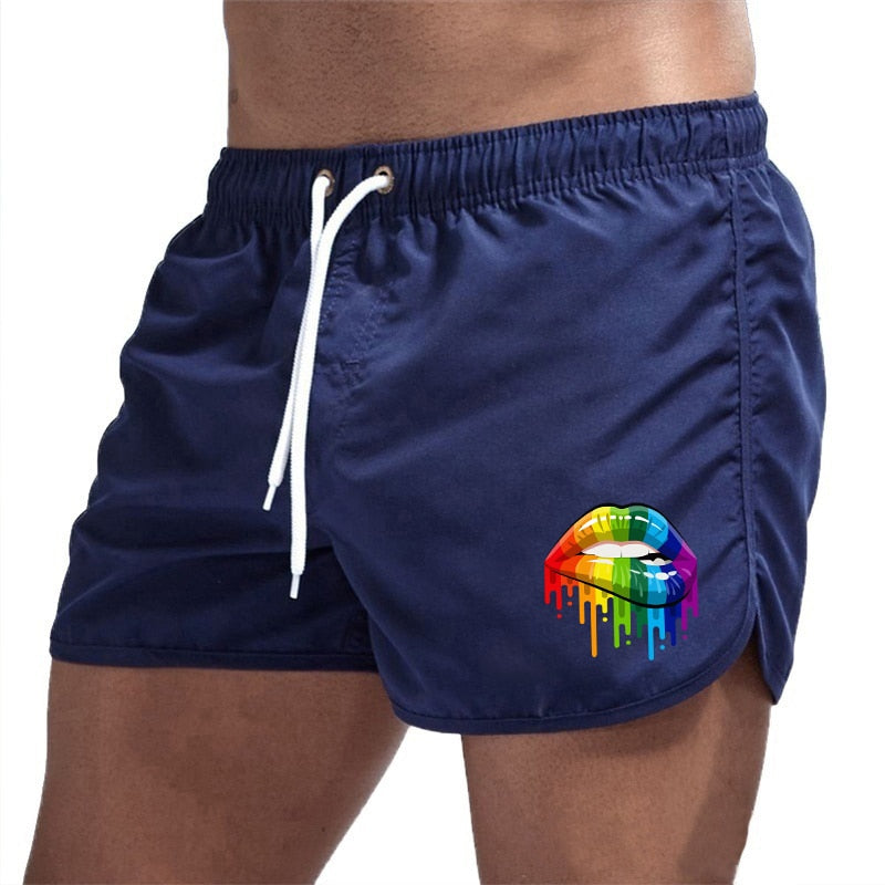 Short de shops bain homme arc en ciel