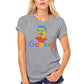 T-shirt 'GOOLAG' femme gris