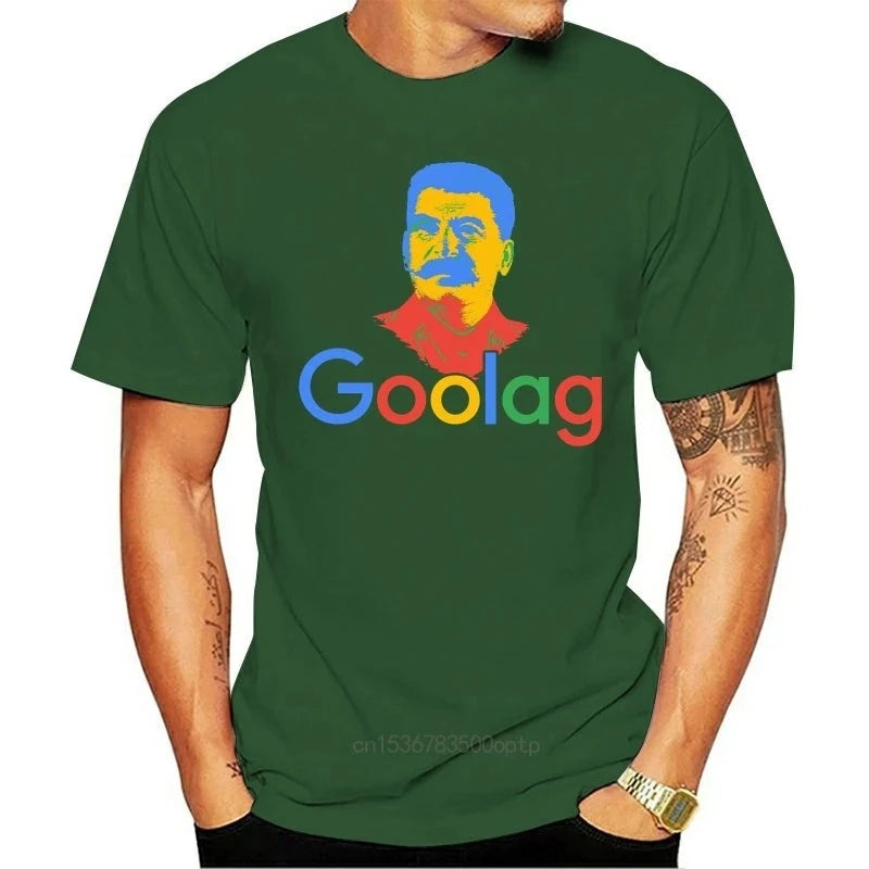 T-shirt 'GOOLAG' vert homme