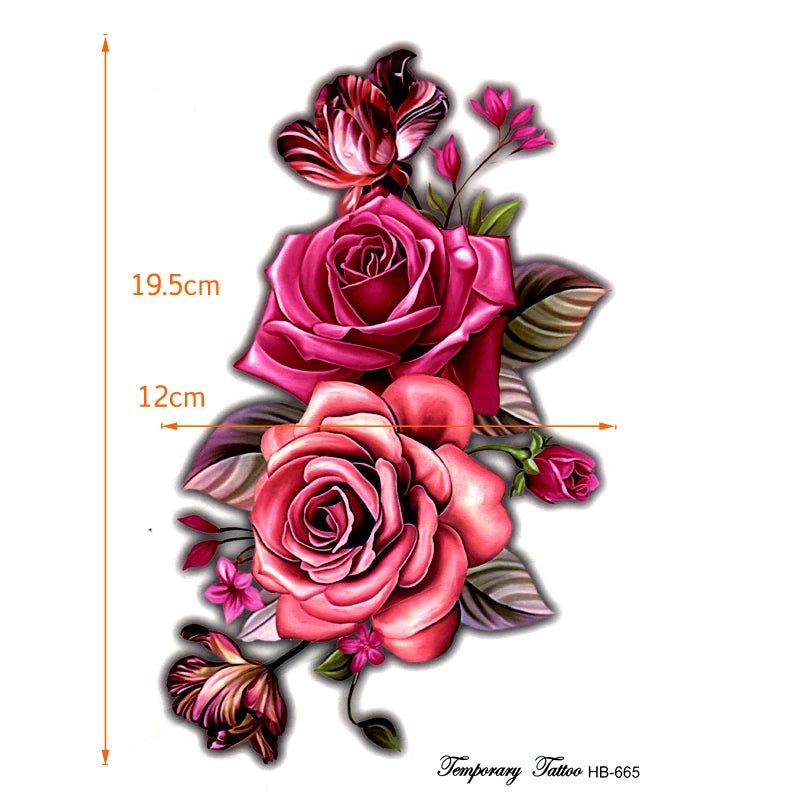 Tatouage Temporaire Rose Beauf