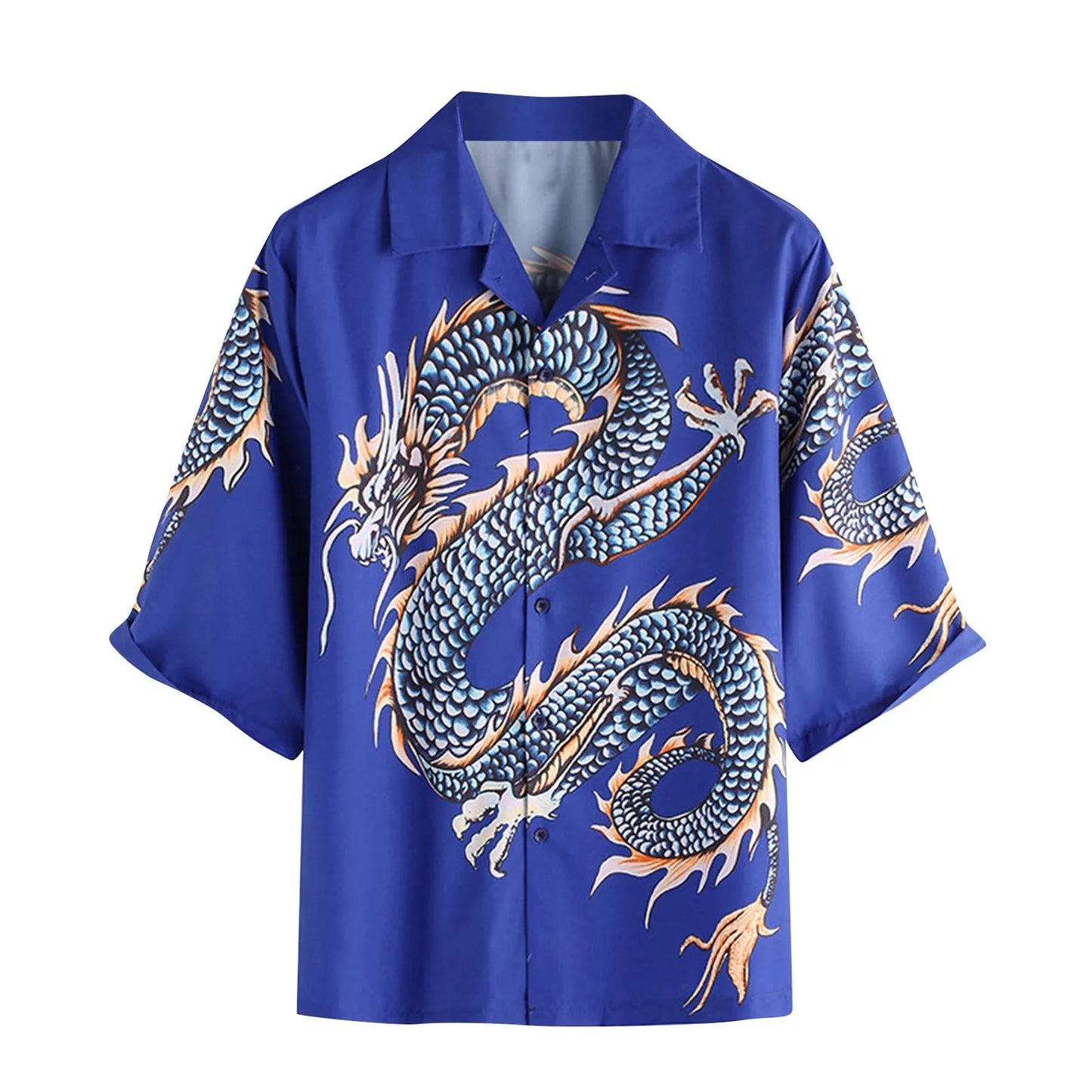 Chemise Dragon  bleue