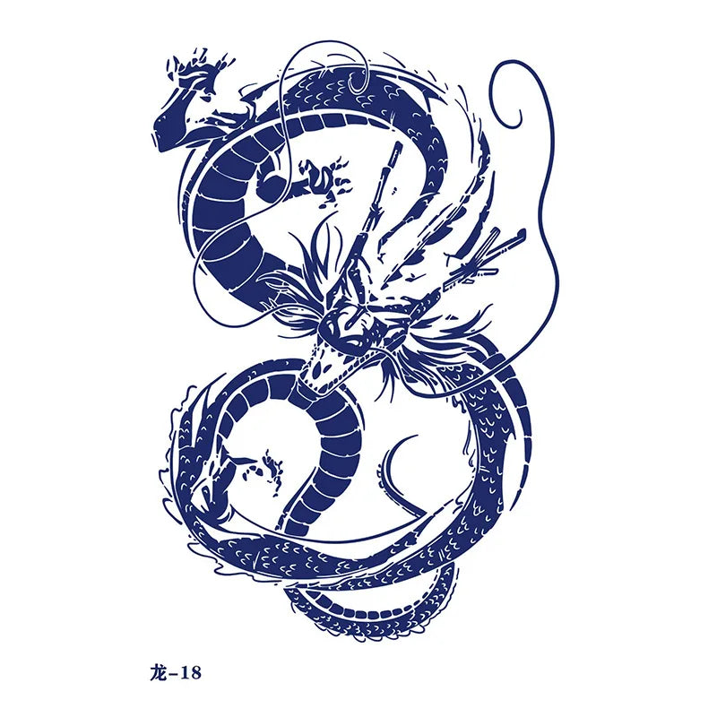 Tatouage Éphémère Dragon 