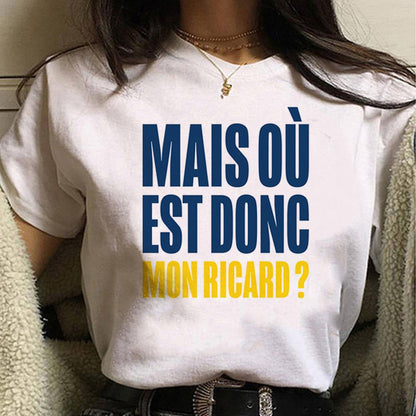 Tshirt blanc Ricard femme