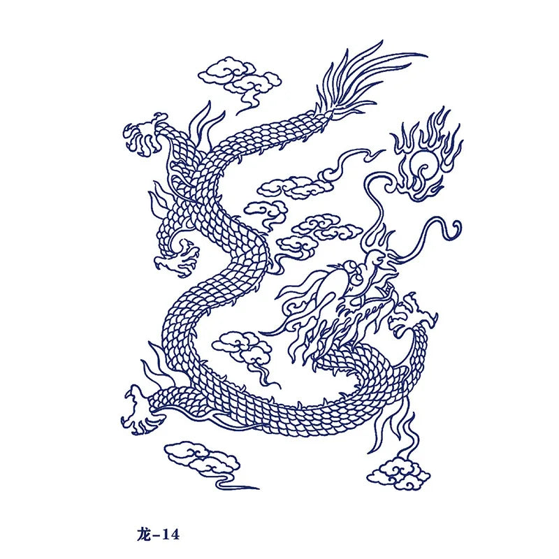 Tatouage Éphémère Dragon 