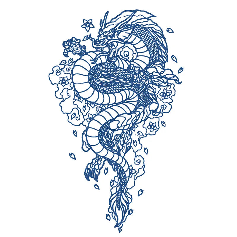 Tatouage Éphémère Dragon 