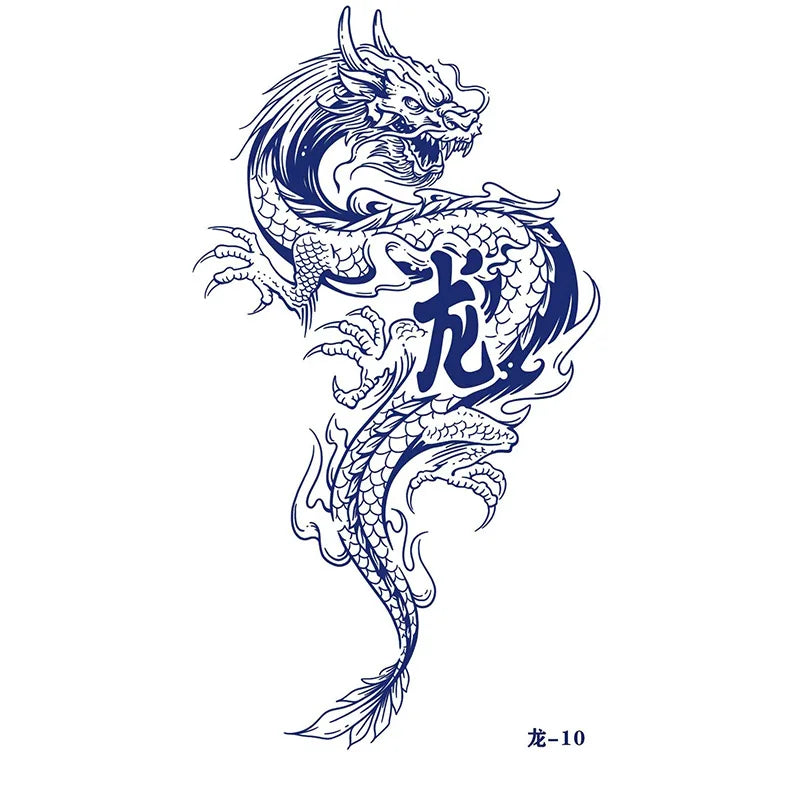 Tatouage Éphémère Dragon 