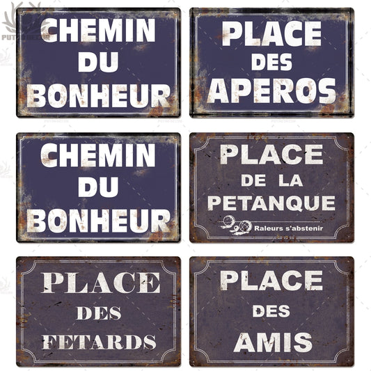 Plaque décorative Vintage Français rétro