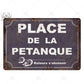 Plaque métallique décorative Vintage Français rétro
