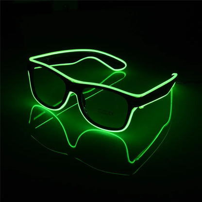 Lunettes Néon de Soirée Beauf  vert
