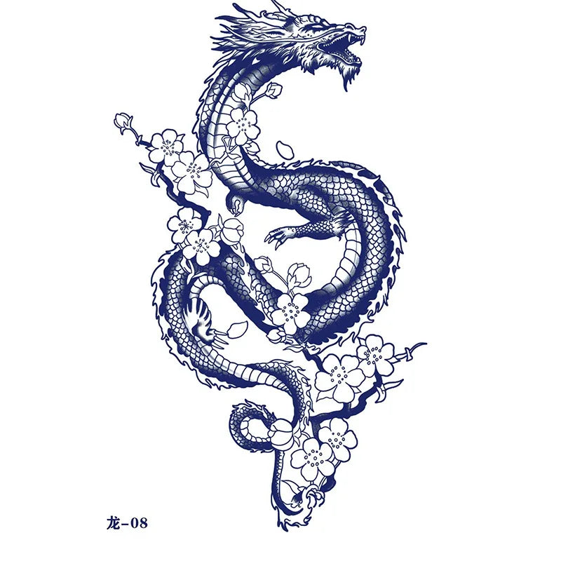 Tatouage Éphémère Dragon 