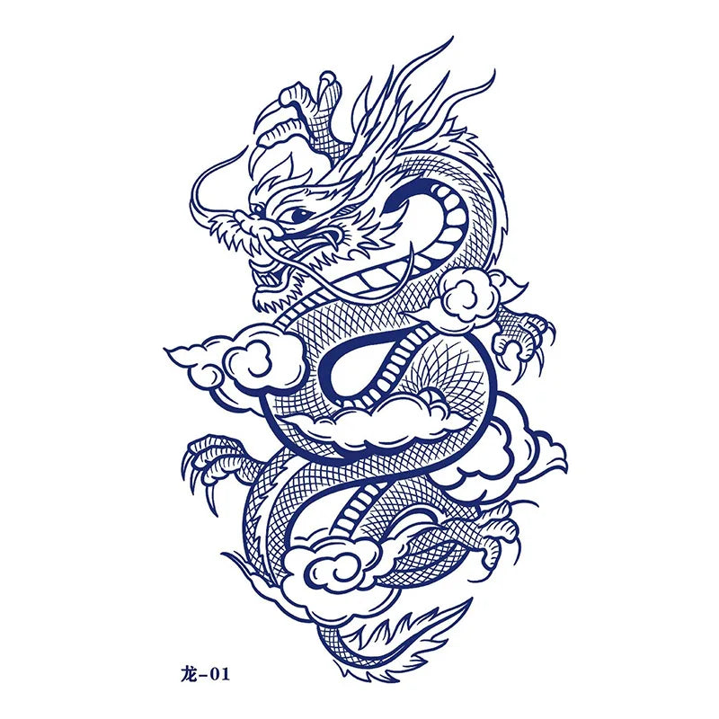 Tatouage Éphémère Dragon 