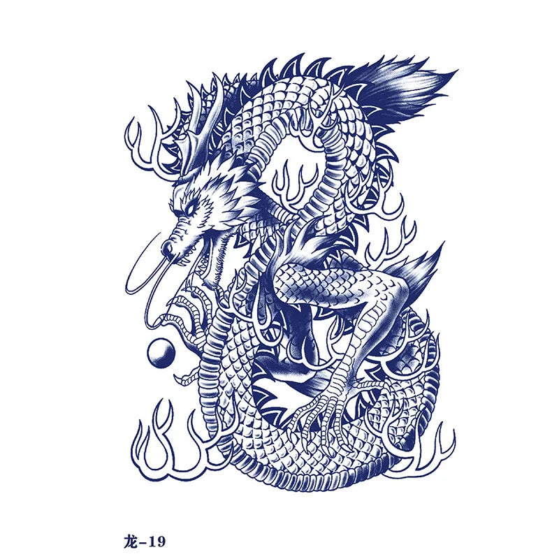 Tatouage Éphémère Dragon 