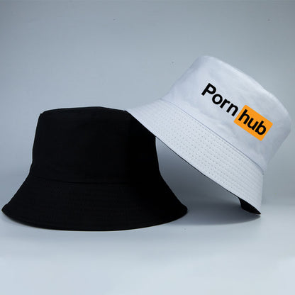 Bob PornHub réversible - chapeau d'été beauf blanc