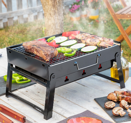 BBQ portable fumant