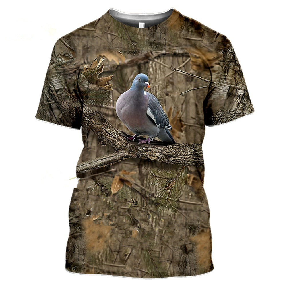 T-Shirt Beauf | Camouflage chasseur pigeon