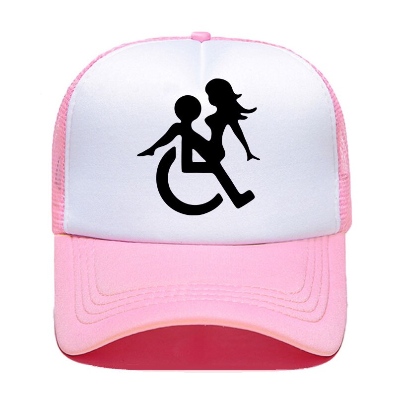 Casquette beauf | Logo handicapé rose