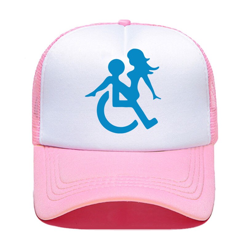 Casquette beauf | Logo handicapé rose