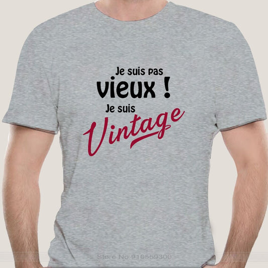 T-Shirt Beauf | Vintage gris