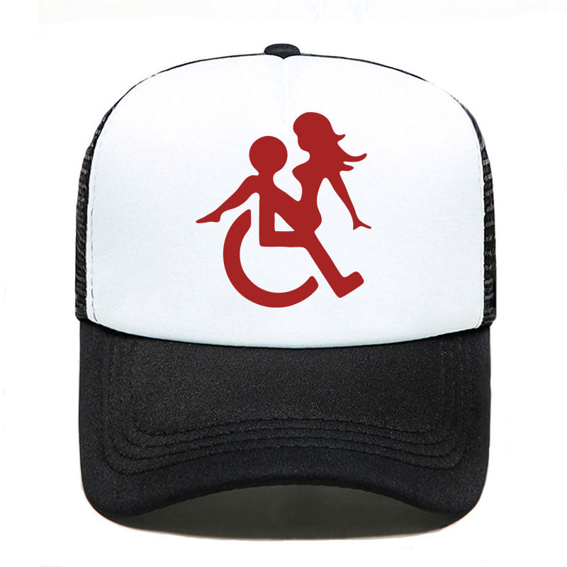 Casquette beauf | Logo handicapé noir