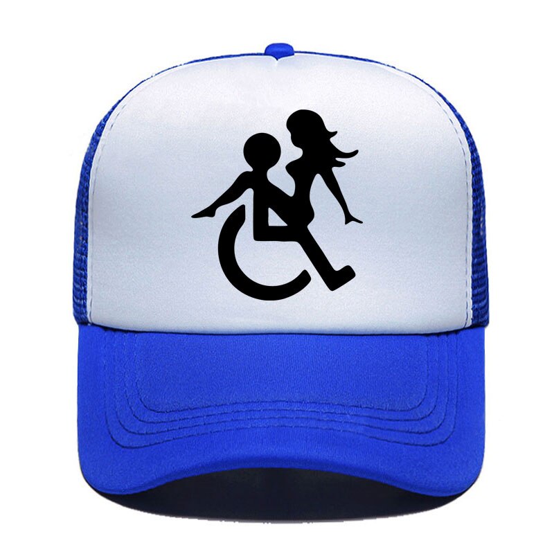 Casquette beauf | Logo handicapé bleu