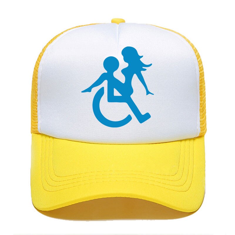 Casquette beauf | Logo handicapé jaune