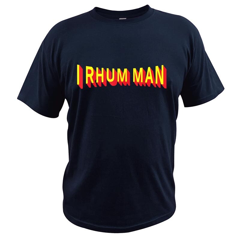 T-Shirt beauf | "I RHUM MAN" bleu marine