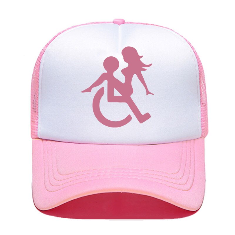 Casquette beauf | Logo handicapé rose