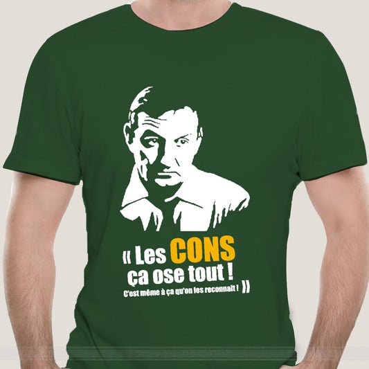T-Shirt beauf | T-shirt "Les Cons A Ose Tout'' Les Tontons Flingueurs vert