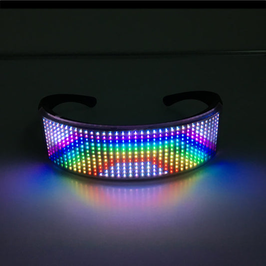 Lunettes beauf à LED multicolore