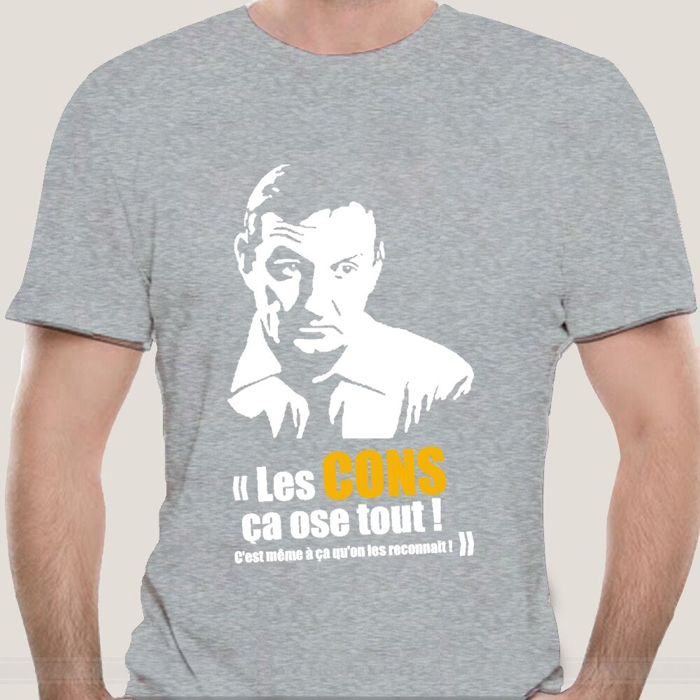 T-Shirt beauf | T-shirt "Les Cons A Ose Tout'' Les Tontons Flingueurs gris