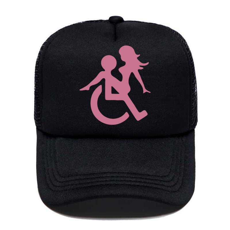 Casquette beauf | Logo handicapé noir