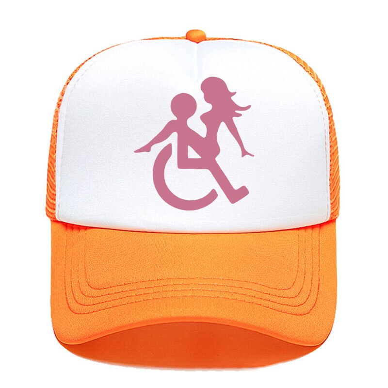 Casquette beauf | Logo handicapé orange