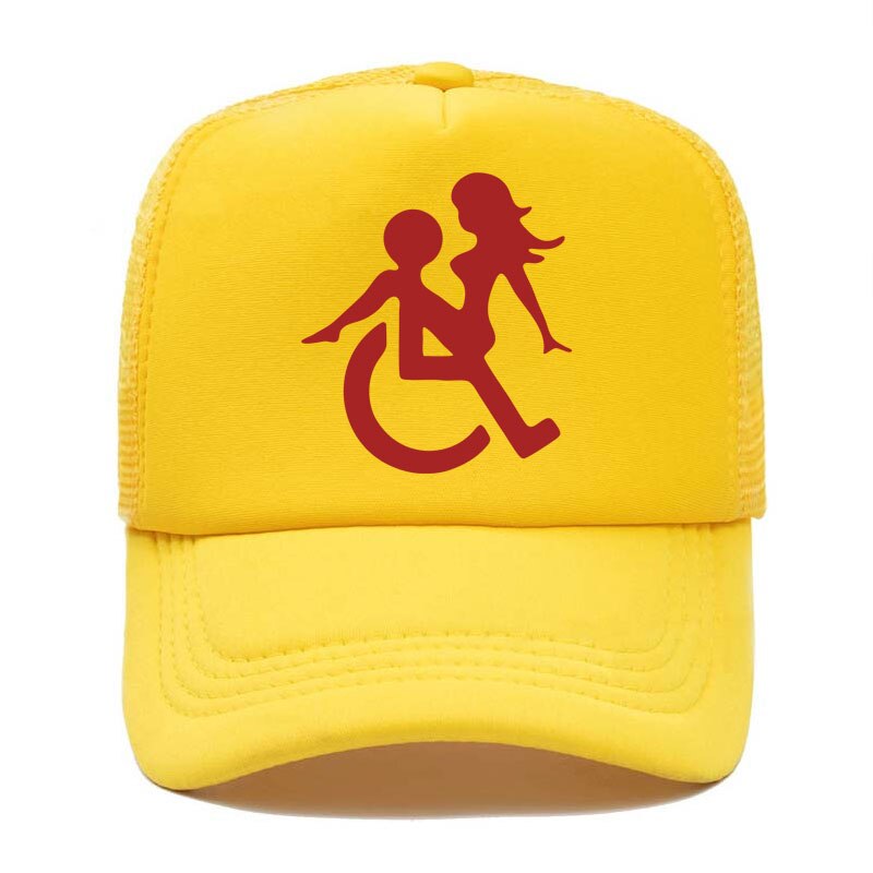 Casquette beauf | Logo handicapé jaune