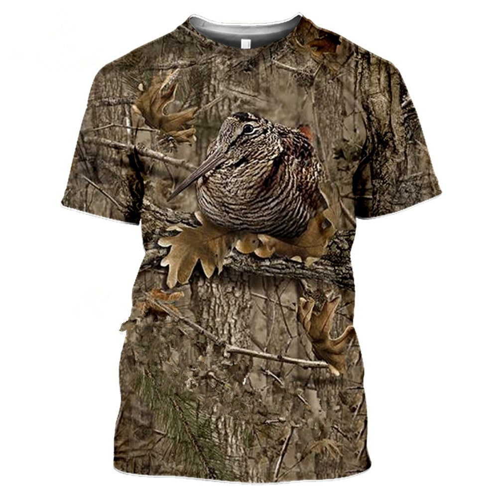 T-Shirt Beauf | Camouflage chasseur bécasse