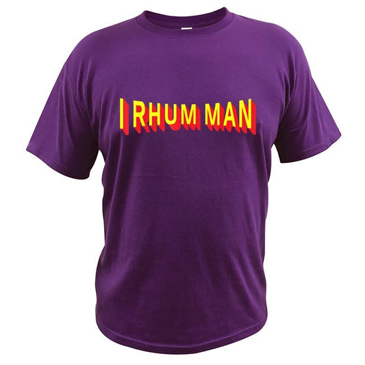 T-Shirt beauf | "I RHUM MAN" violet