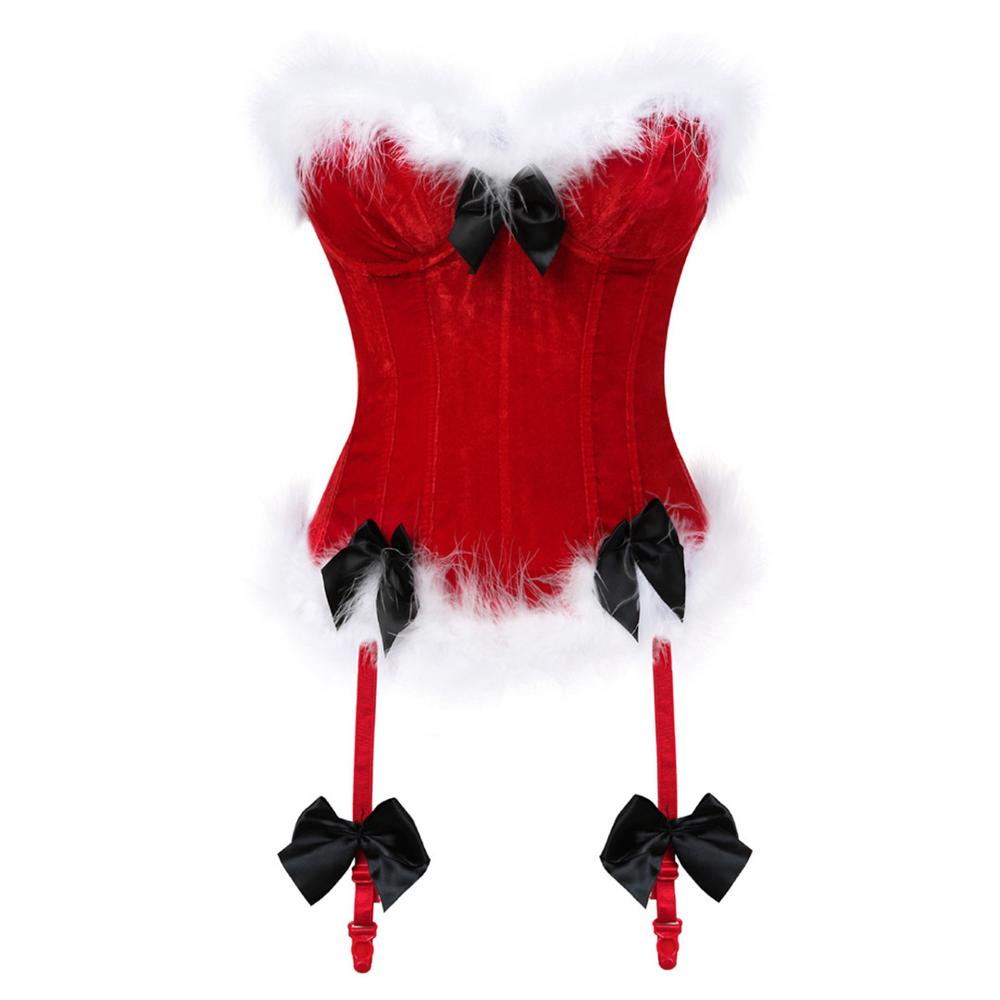 Corset de Noël Rouge et Noir