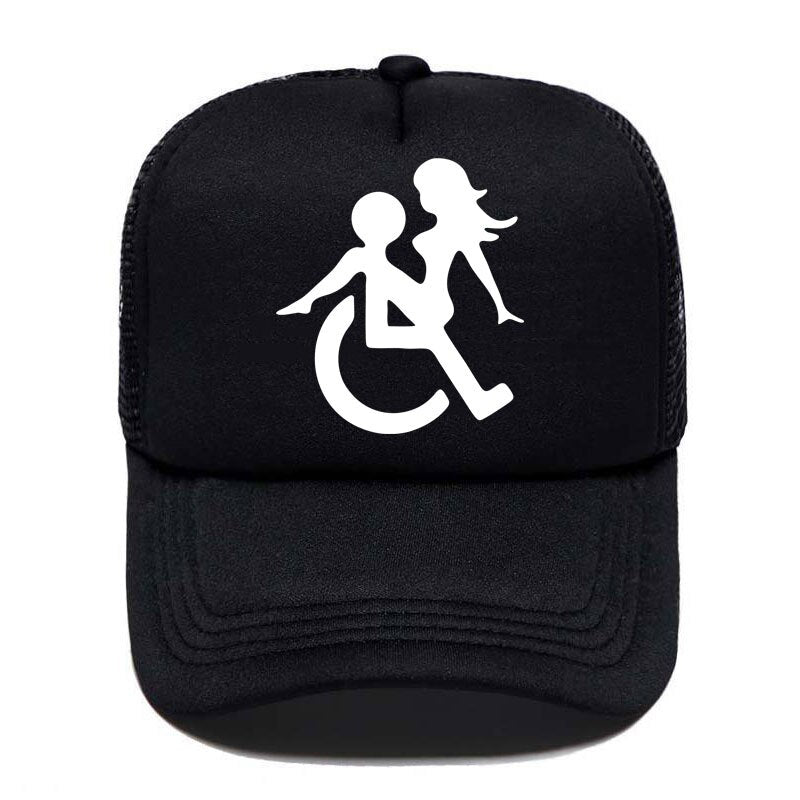 Casquette beauf | Logo handicapé noir