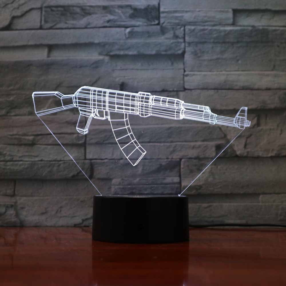 Lampe beauf armes à feu 3D