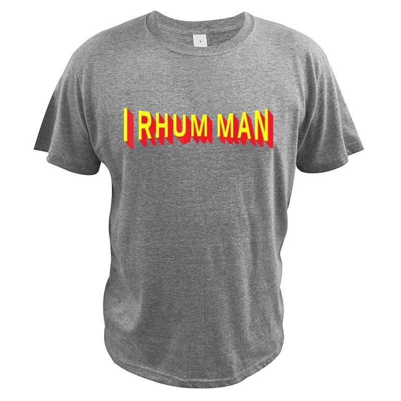 T-Shirt beauf | "I RHUM MAN"  gris