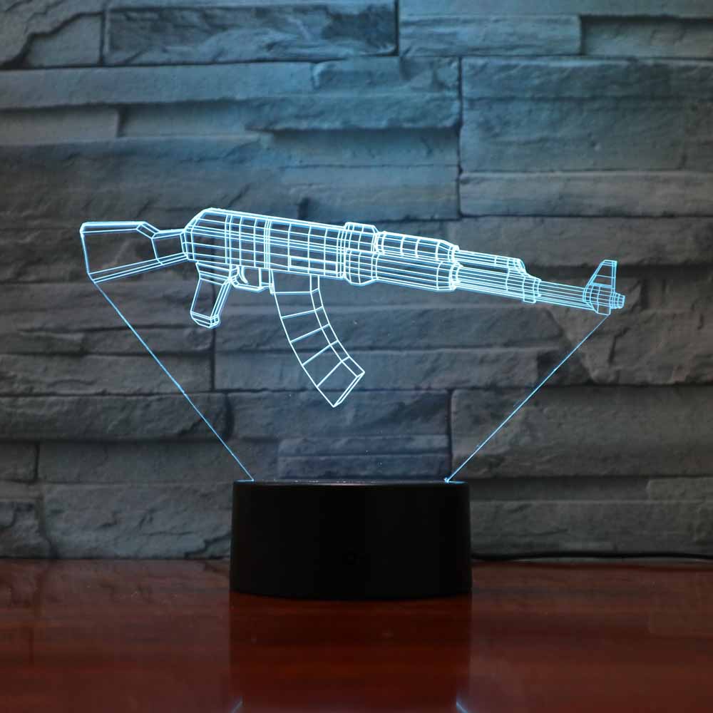 Lampe beauf armes à feu 3D