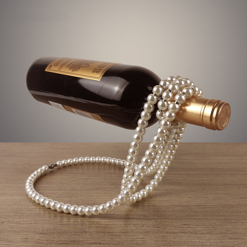 Support de bouteille de vin Beauf | Perles