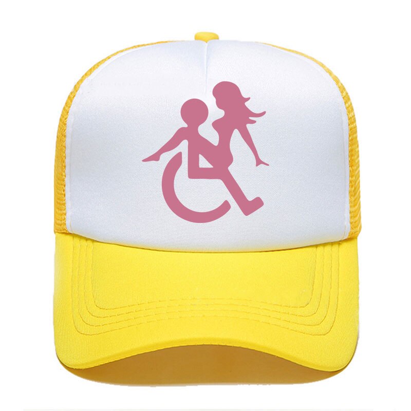 Casquette beauf | Logo handicapé jaune