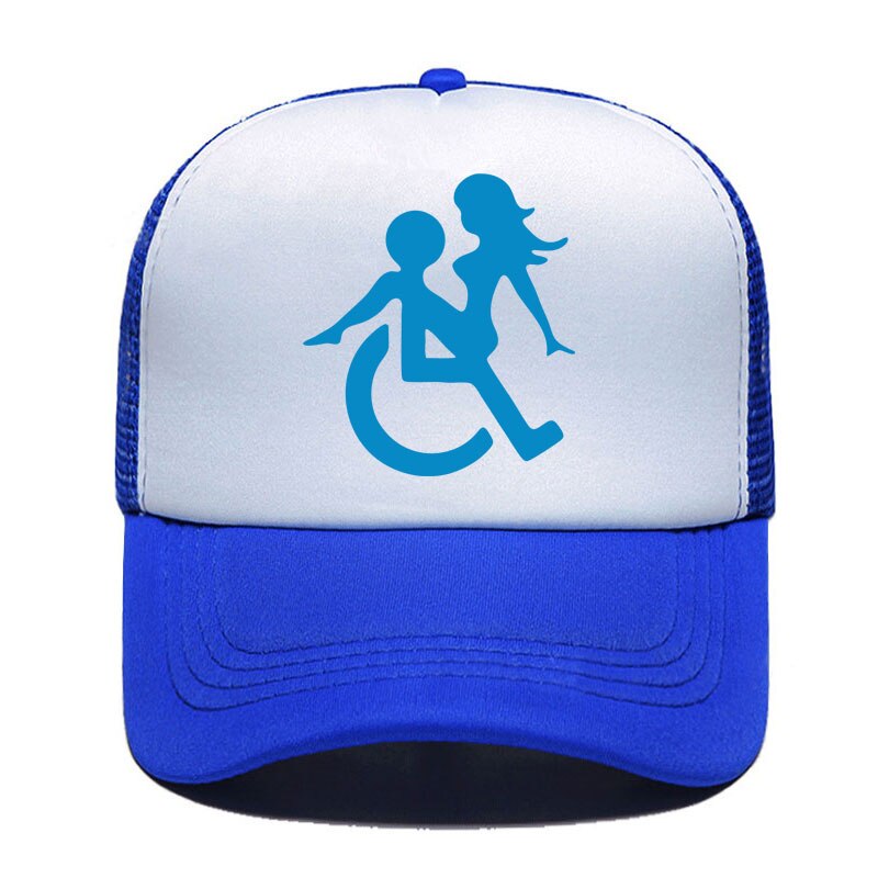 Casquette beauf | Logo handicapé bleu